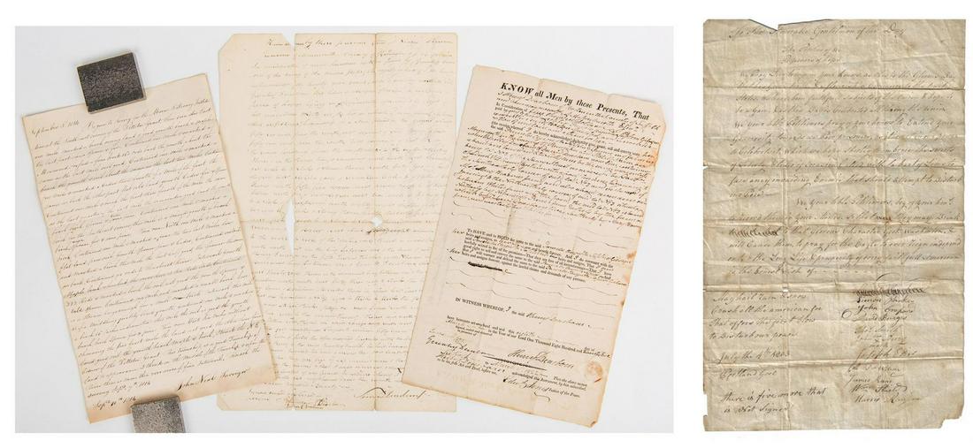 Four  19th C. Documents, incl. Dearborn Famil (1 of 9)