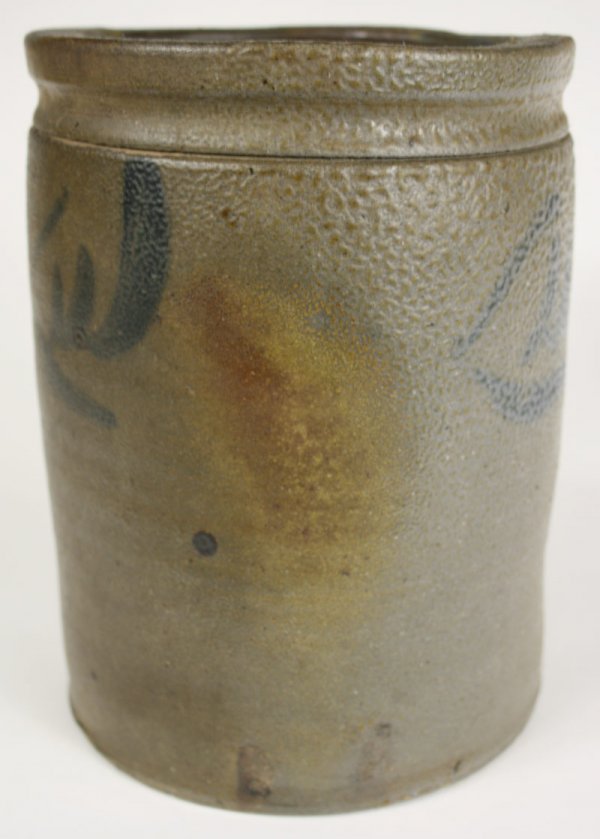 Two Virginia cobalt decorated jars - 2