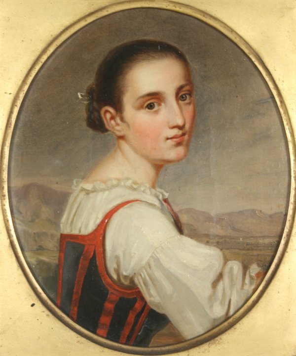 Tyrolean woman portrait, owned by Randal McGavock - 2