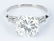 Plat. Ring, 4.85 CTW Round Diamond, GIA (SI1, F) - 10