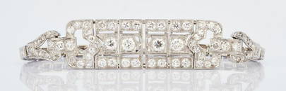 Art Deco 14K WG Diamond Bracelet