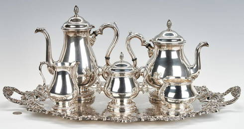 International Prelude 5-Piece Sterling Tea Service, E/P