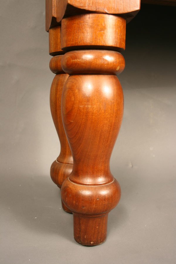 Middle TN spiral post bed, scroll carved head board - 4