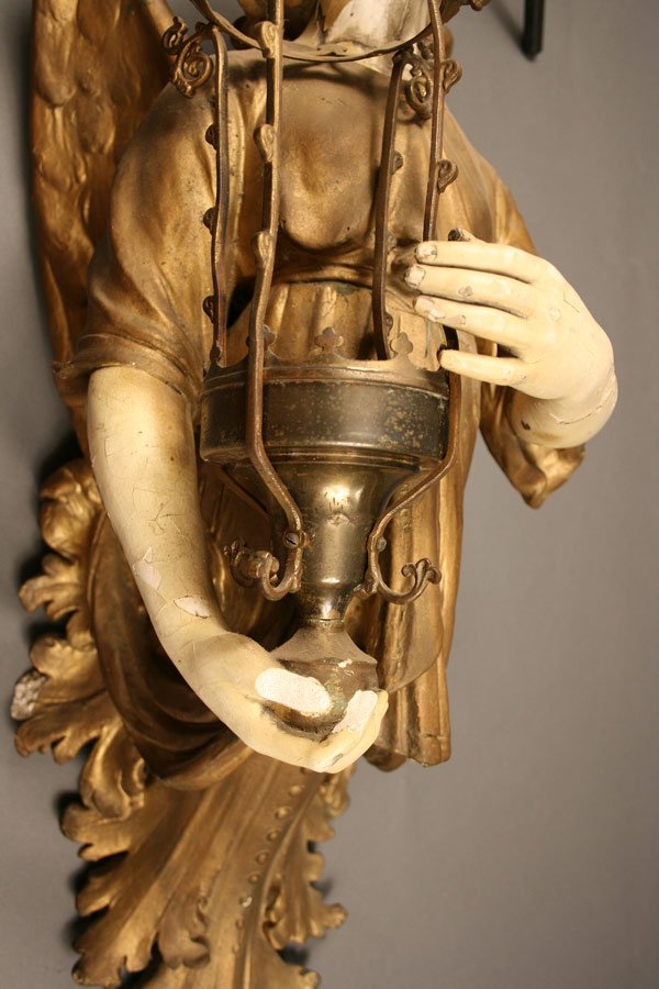 Painted angel statuary - 4