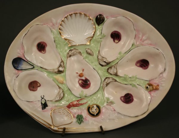 Set of four (4) Union Porcelain works oyster plate - 3