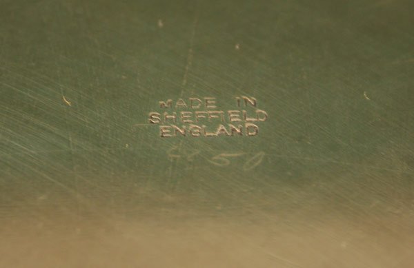 English silverplate gallery tray - 4