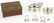 Bronze Box, 2 Sterling Porringers and 3 Liquor Tags - 17