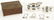 Bronze Box, 2 Sterling Porringers and 3 Liquor Tags