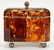 Regency Tortoiseshell Tea Caddy, Silver Inlay - 10