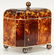 Regency Tortoiseshell Tea Caddy, Silver Inlay - 9