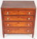 Southern Tiger Maple and Walnut Sheraton Miniature - 3