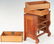 Miniature Chests and Table, incl. Birdseye and Tiger - 11