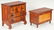 Miniature Chests and Table, incl. Birdseye and Tiger - 18