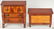 Miniature Chests and Table, incl. Birdseye and Tiger - 20