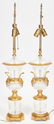 Pair Baccarat Style Crystal Lamps plus Sevres Style - 10