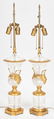 Pair Baccarat Style Crystal Lamps plus Sevres Style - 4