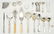 Assorted flatware and Continental Fan Box, 20 pcs.