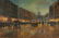 Early 20th c. Parisian O/C Street Scene, Signed - 2