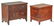 2 Miniature Chests of Drawers, incl. Signed