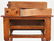 Mid-Atlantic 2-drawer Stand, Tiger Maple Front - 12