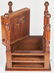 Mid-Atlantic 2-drawer Stand, Tiger Maple Front - 7
