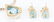 Ladies 14K Topaz Necklace & Topaz and Diamond Earrings - 4