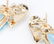 Ladies 14K Topaz Necklace & Topaz and Diamond Earrings - 8