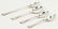 56 Pcs. Gorham Chantilly Sterling Silver Flatware - 5