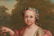 French School 18th C. oil, Girl w/ Cherries and Flowers - 3