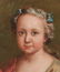 French School 18th C. oil, Girl w/ Cherries and Flowers - 6