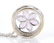 Ladies 18K Diamond & Pink Sapphire Pendant & 14K White - 4