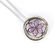 Ladies 18K Diamond & Pink Sapphire Pendant & 14K White - 6