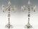 Pair Jugendstil .800 Silver Candelabra - 3