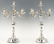 Pair Jugendstil .800 Silver Candelabra - 7