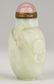 4 Chinese Jade pcs., incl. Carved Jade Figural Brush - 11