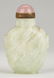 4 Chinese Jade pcs., incl. Carved Jade Figural Brush - 9