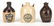 5 Miniature KY Advertising Whiskey Jugs & 1 other - 12