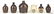 5 Miniature KY Advertising Whiskey Jugs & 1 other