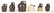 5 Miniature KY Advertising Whiskey Jugs & 1 other - 3