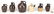 5 Miniature KY Advertising Whiskey Jugs & 1 other - 4