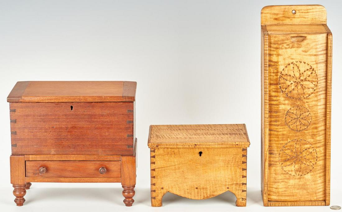miniature wooden chest