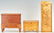 3 Miniature wooden items incl. sugar chest and - 2