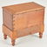 3 Miniature wooden items incl. sugar chest and - 5