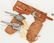 4 Tin Litho Toys plus 2 Pony Boy Guns, Roy Rogers - 4