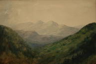 13: TN mountain watercolor painting by Charles Krutch