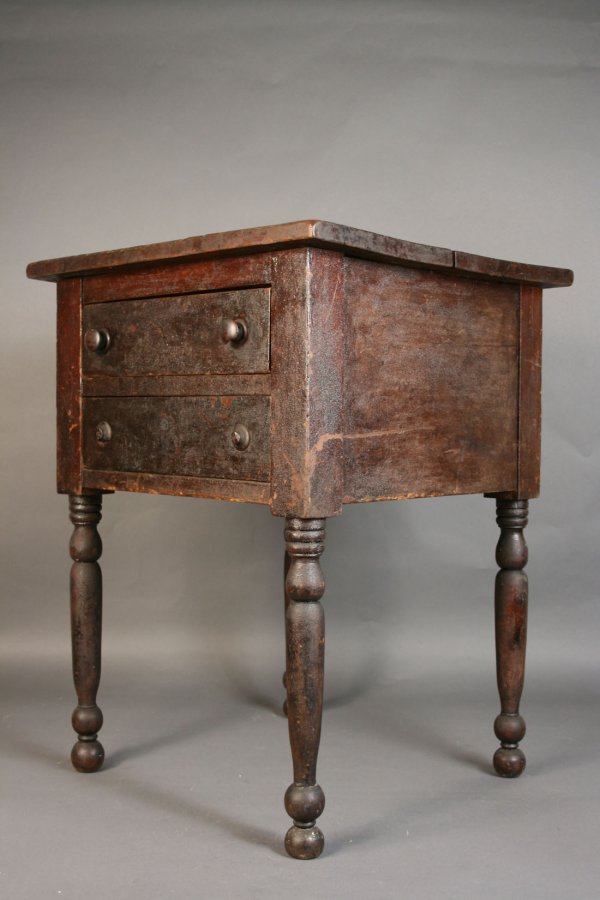 Kentucky two drawer table, Bullitt Co., old surface - 2