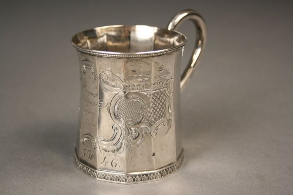 New York coin silver cup, Cooper