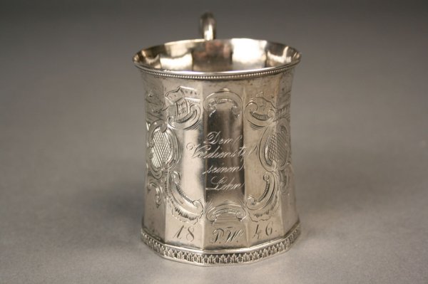 New York coin silver cup, Cooper - 2