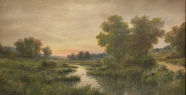 G. H. Flavelle watercolor landscape painting - 2