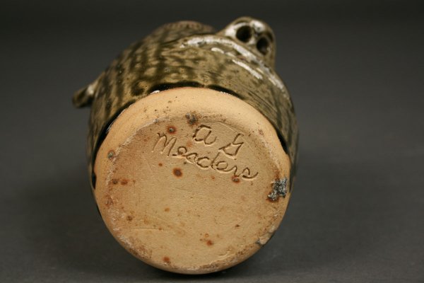A.G. Meaders folk pottery face jug - 3